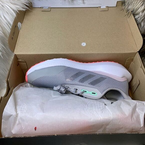 NEW!! Adidas EQ21 Run J Athletic Sneakers - Youth GS Size 6.5 Gray/White/pink - Picture 10 of 12